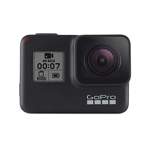 GoPro HERO7 Black — Waterproof Digital Action Camera with Touch Screen 4K HD Video 12MP Photos Live Streaming Stabilisation*