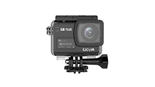 SJCAM SJ8 Plus 2814 Sportkamera, 4K, 30 m, OLED-Touchscreen, Action-Kamera mit Akku und externem Ladegerät, 3-Achsen-Gyroskop, Digitalzoom X4, 1200 mAh, Schwarz, 2,33 Zoll