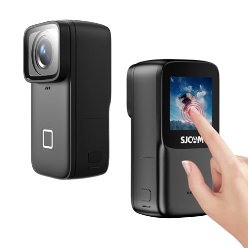 SJCAM C200PRO Action Cam 4K30FPS Touchscreen Anti-Shake Sportkamera Winzige Taschen Action Kamera 30M Wasserdicht Unterwasserkamera mit Zubehörset Geeignet für Helm, Fahrrad