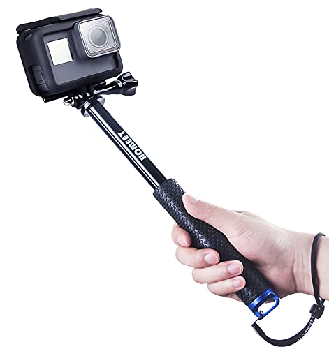 Homeet 49CM Erweiterbar ActionCam Selfie Stick Self Portrait Wasserdicht Einbeinstativ für SJCAM, YI 4K, Victure, Qumox, Crosstour, Apeman