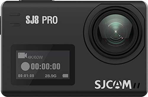 SJCAM SJ8 PRO 4K 60fps Action-Kamera 2,33 Zoll IPS-Touchscreen 12MP H.265 Fernbedienung 30M wasserdicht Sport DV