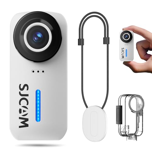 SJCAM C110Plus Magnetische Combo – 4K POV Mini Action Kamera, 170° Ultra-Weitwinkel, 6-Achsen-Stabilisierung, Wasserdicht, Tragbare Bodycam für Reisen & Sport, Eingebautes Mikrofon für Vlogging