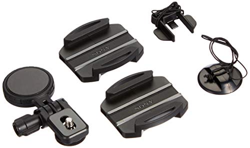 Sony VCT-HSM1 seitliche Helmhalterung (Zubehör zur Befestigung am Helm, Winkel anpassbar, geeignet für Action Cam FDR-X3000, FDR-X1000, HDR-AS300, HDR-AS200, HDR-AS50) schwarz