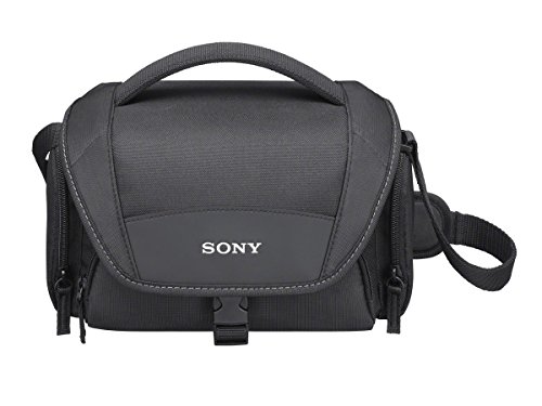 Sony LCSU21 LCS-U21 Universal-Tasche für Handycam, Alpha und Cybershot Kameras, Schwarz