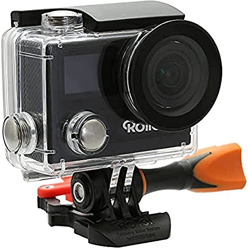 Rollei Actioncam 430 - Leistungsstarker WiFi Camcorder mit 4K, 2K, Full HD Videoauflösung und Slow-Motion, U3 Karten verwenden - Schwarz