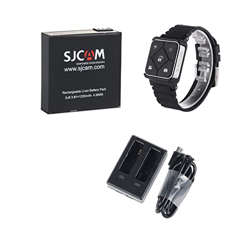 SJCAM 2X 1200mAh Akku mit wiederaufladbarer Action-Kamera, USB-Doppelladegerät und Ferngesteuerte Uhr SJ8PRO SJ8 Air and SJ8 Dual Screen Modell