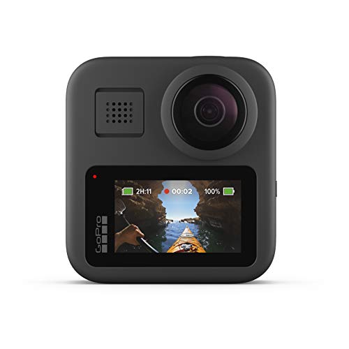 GoPro Max - wasserdichte 360-Grad-Digitalkamera mit unzerbrechlicher Stabilisierung, Touchscreen und Sprachsteuerung - Live-HD-Streaming, 4K, Black