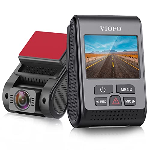 VIOFO A119 V3 Dashcam 2K 60fps mit GPS, 24 Std. Puffer Parkmodus Autokamera, Nur Frontscheibe 2560x1600P, Quad HD IMX355 5MP Sensor HDR, Ultra Nachtsicht Mini Dash Cam Auto, 140°Weitwinkel Auto Kamera