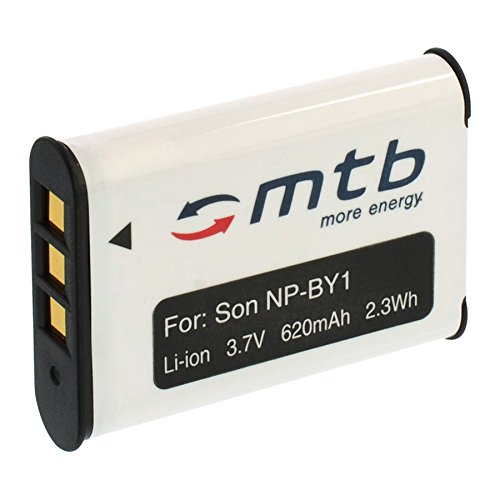 Ersatz-Akku NP-BY1 NPBY1 für Sony HD Action Cam Mini AZ1 mit Wi-Fi/HDR-AZ1 (KIT), AZ1VR [Li-Ion / 3.6V / 620mAh]
