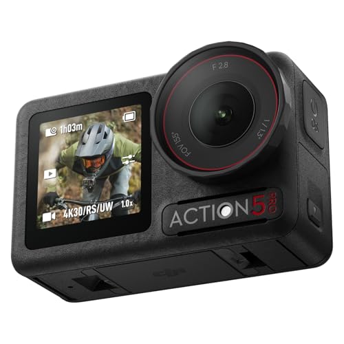 DJI Osmo Action 5 Pro Standard Combo, Action Cam 4K mit 1/1,3' Sensor, 4K/120fps Videokamera, Motivverfolgung, Stabilisierung, Kamera Dual OLED Touchscreens, Unterwasserkamera Ideal für Sport, Vlog