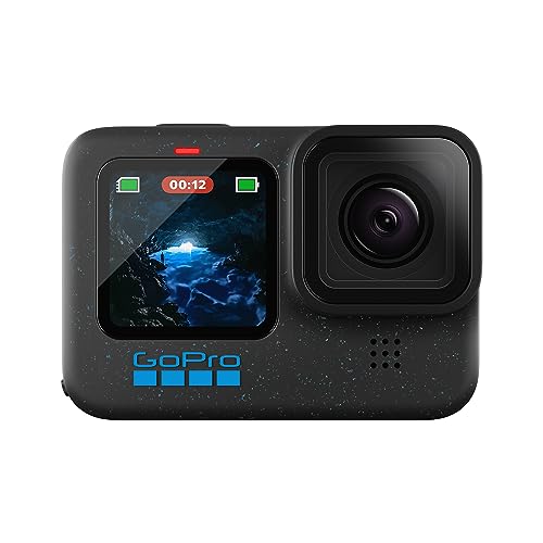 GoPro HERO12 Black – wasserdichte Action-Kamera mit 5,3K60 Ultra HD-Video, 27 MP Fotos, HDR, 1/1,9-Zoll-Bildsensor, Live-Streaming, Webcam, Stabilisierung