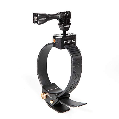 iSHOXS Proflex SE | Gurthalterung Schnellverschluss | Actioncam Lenkerhalterung | passend für GoPro, Rollei, Sony und kompatible ActionKamera | Fahrrad Motorrad Lenker