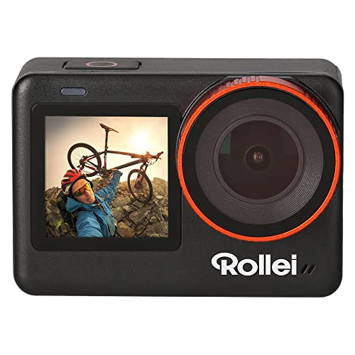 Rollei Actioncam one - Die Neue 4K Action-Cam mit 60FPS, 5 Meter Wasserdicht, ohne Gehäuse, 30 Meter mit Gehäuse und umfangreichen Zubehör