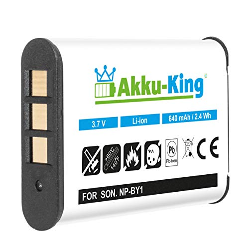 Akku-King Akku kompatibel mit Sony NP-BY1 Li-Ion - 640mAh - für HD Action Cam AZ1, Action Cam Mini Wi-Fi, HDR-AZ1, HDR-AZ1VR