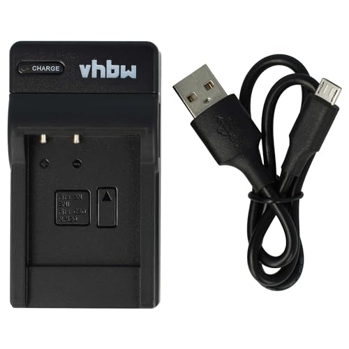 vhbw USB Akkuladegerät kompatibel mit Sony Cybershot DSC-W730, DSC-W710, DSC-W810, DSC-W830 Digitalkamera, Camcorder, Action Cam-Akku - Ladeschale
