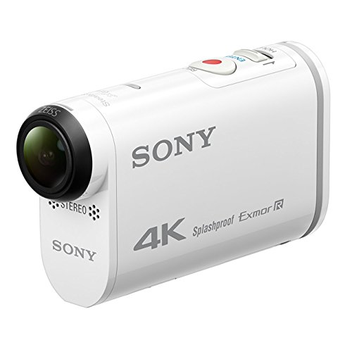 Sony FDR-X1000 4K Action Cam (4K Modus 100/60Mbps, Full HD Modus 50Mbps, ZEISS Tessar Objektiv mit 170 Ultra-Weitwinkel, Vollständige Sensorauslesung ohne Pixel Binning, Zeitlupenaufnahmen) weiß
