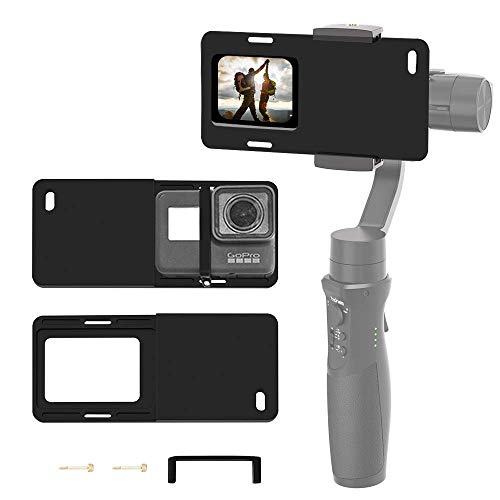 Hohem Action Kamera Adapter für Smartphone Gimbal - Mount Plate GoPro Adapter für GoPro Hero 7 6 5 4 3+, verwendet auf iPhone Gimbal, Hohem iSteady Mobile 2, DJI Osmo, Zhiyun Smooth 4 Q usw