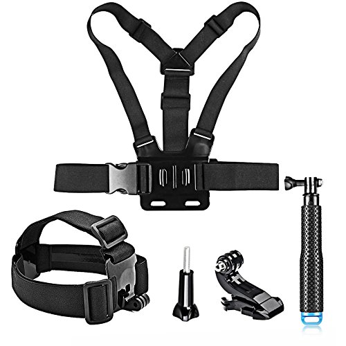 SHOOT 5-in-1 Action-Kamera Zubehör-Kit für GoPro Hero 12 11 10 9 8 7 6 5 4 3+ 3 2 1, Hero Session 5 Black AKASO EK7000 Apeman SJCAM DBPOWER AKASO VicTsing Rollei