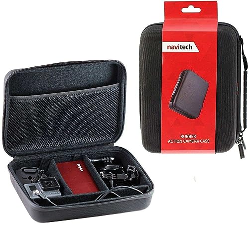 Navitech Schwarz Action Camera Hülle – Kompatibel Mit Dem GoXtreme Vision+ 4K Ultra HD Action Cam