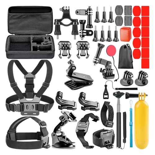 NEEWER 49 in 1 Action Kamera Zubehör Kit Kompatibel mit GoPro 13 12 11 10 9 8 Apeman DJI OSMO Action SJ6000 DBPOWER AKASO VicTsing Rollei Lightdow Camper